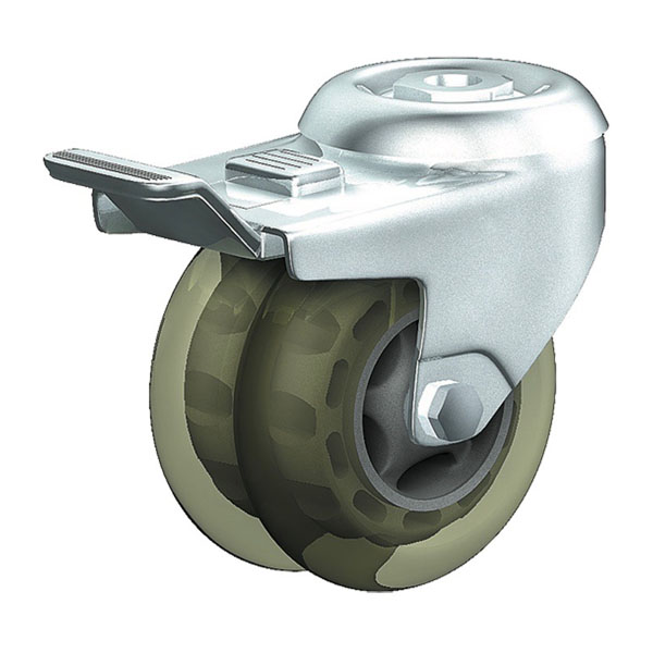 Swivel Castor With Wheel Brake Institutional Series 320R, Wheel SKA